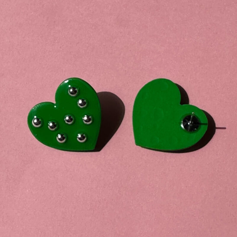 Kolczyki Sweetheart Zielone - obrazek 3