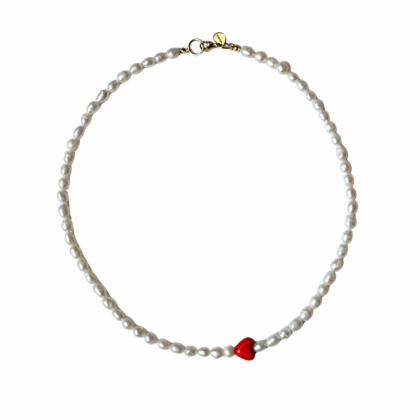 Naszyjnik Heart Red
