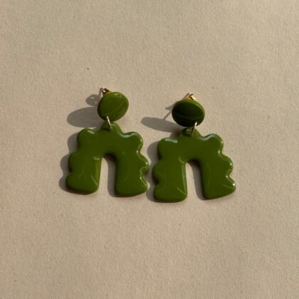 Kolczyki Nela Pistacja